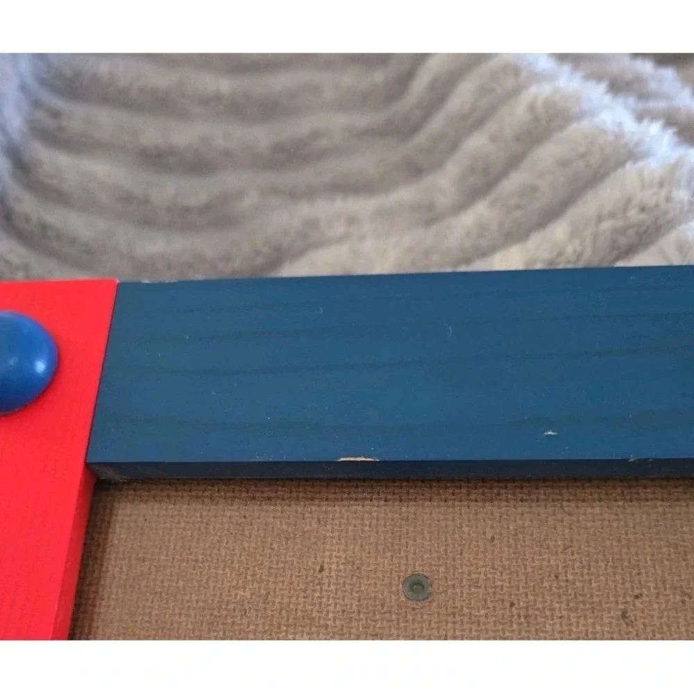 Postmodern Primary Colors Block Wood Picture Art Frame 5x7